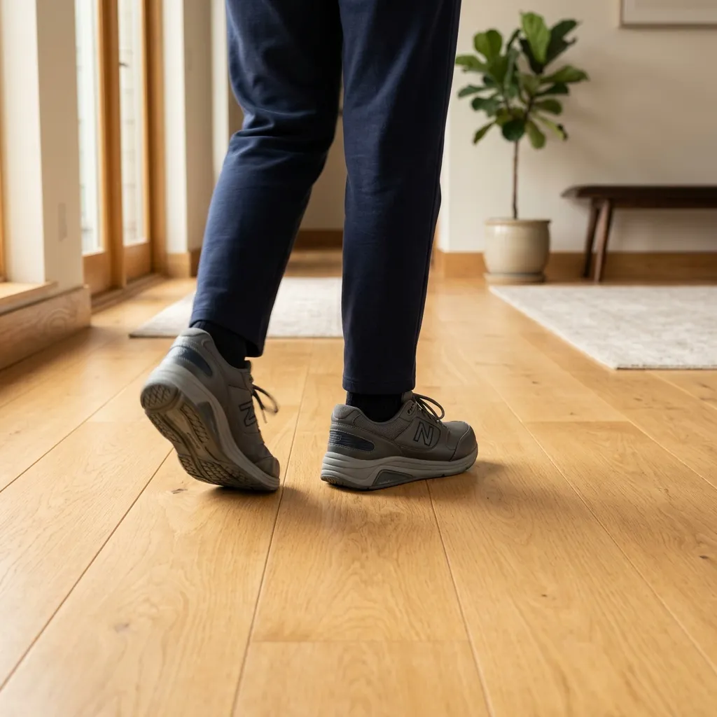 Idosa caminhando para prevenir osteoporose e fortalecer ossos